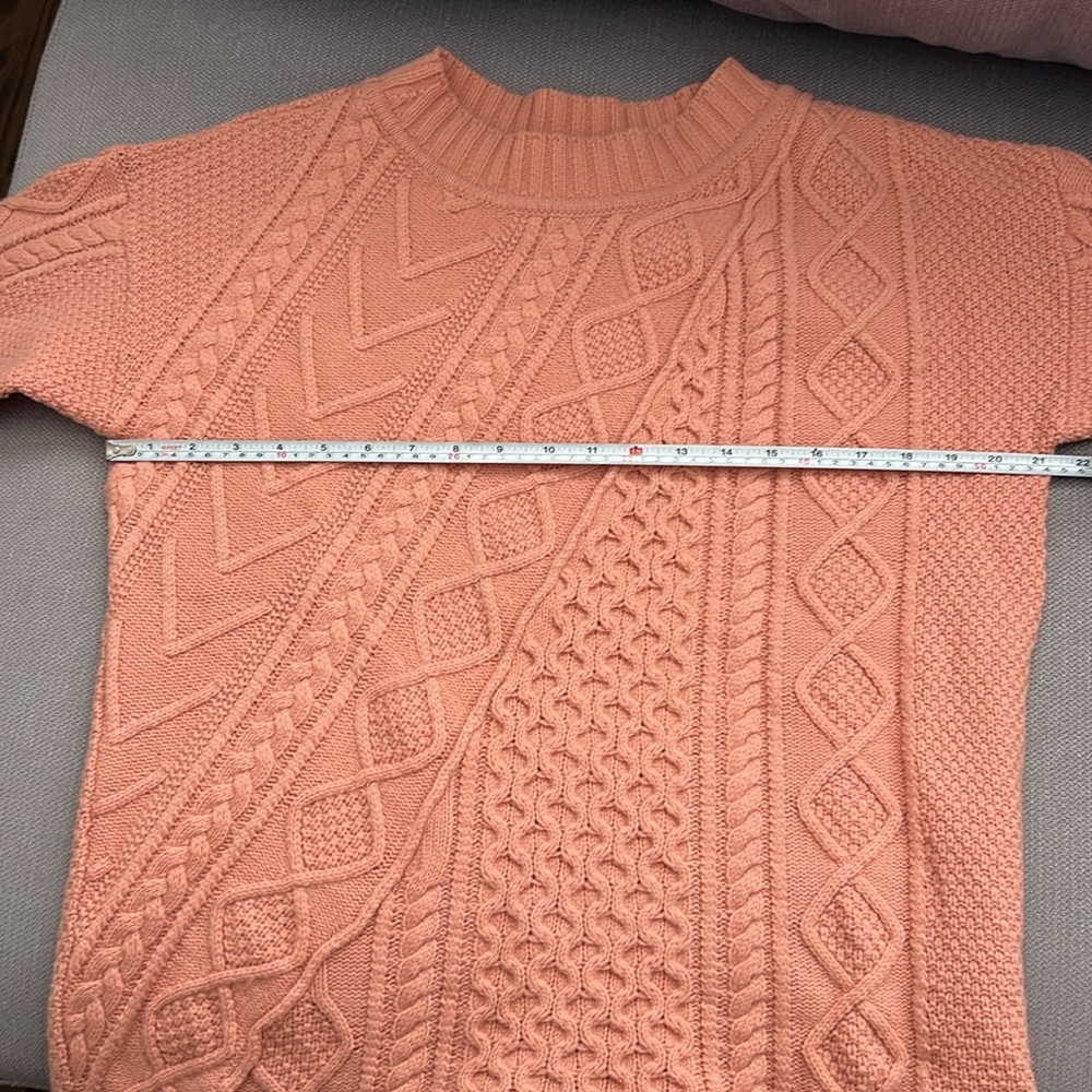 J. Crew Wool Blend Oversized Patchwork Cable-knit… - image 8